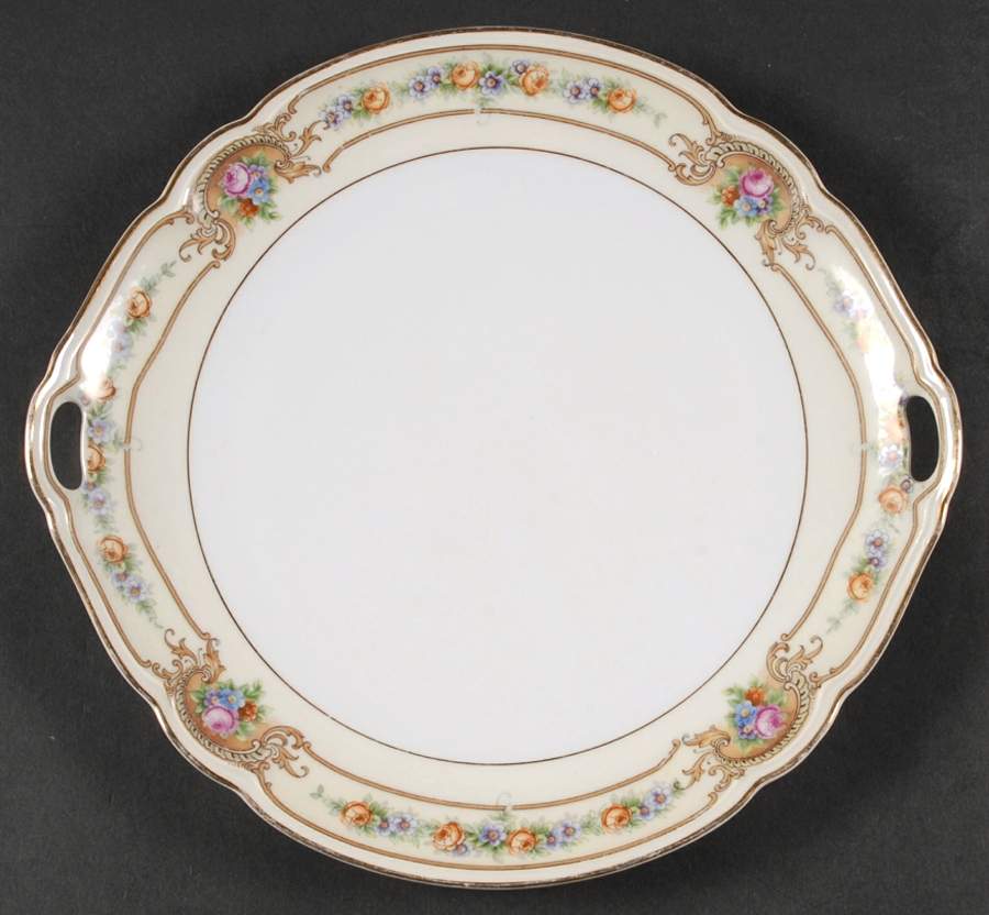 The Ascot Handled Cake Plate by Hutschenreuther-1