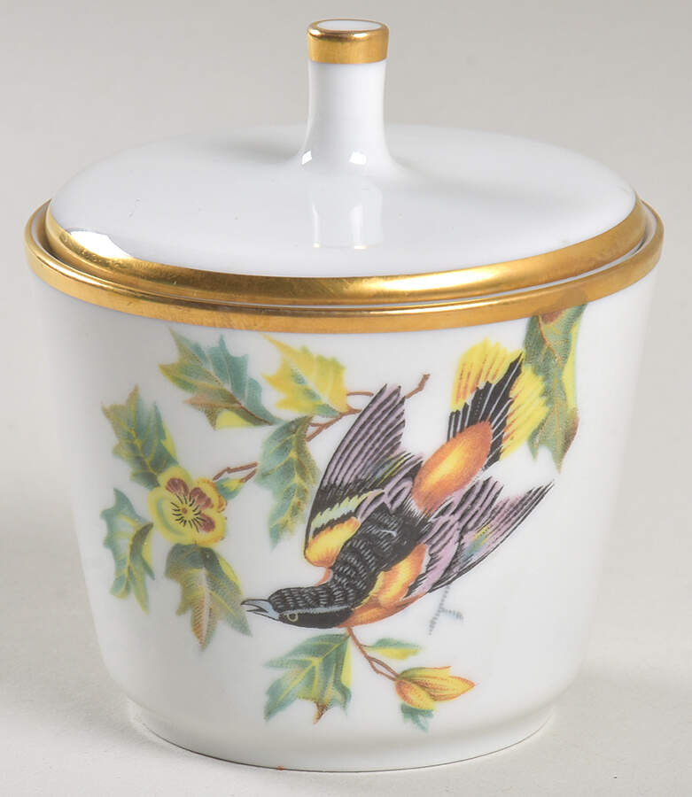 Audubon Bird Mini Sugar Bowl & Lid by Hutschenreuther-1