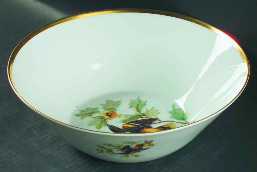 Audubon Bird 10" Large Salad Serving Bowl by Hutschenreuther-1
