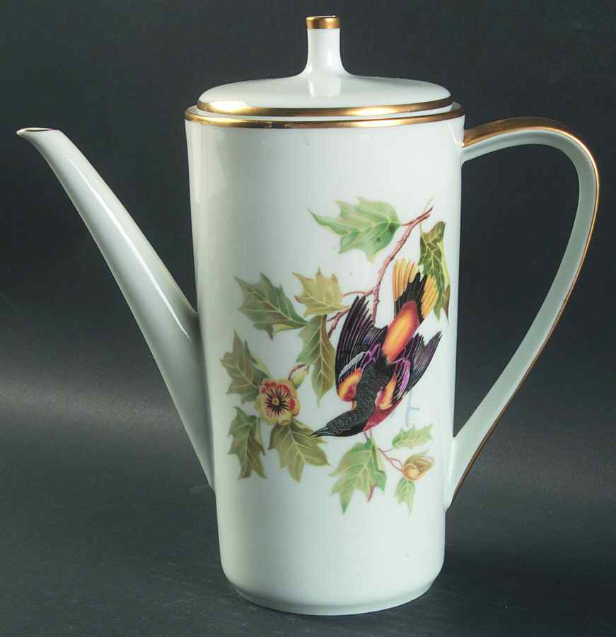 Audubon Bird Coffee Pot & Lid by Hutschenreuther-1