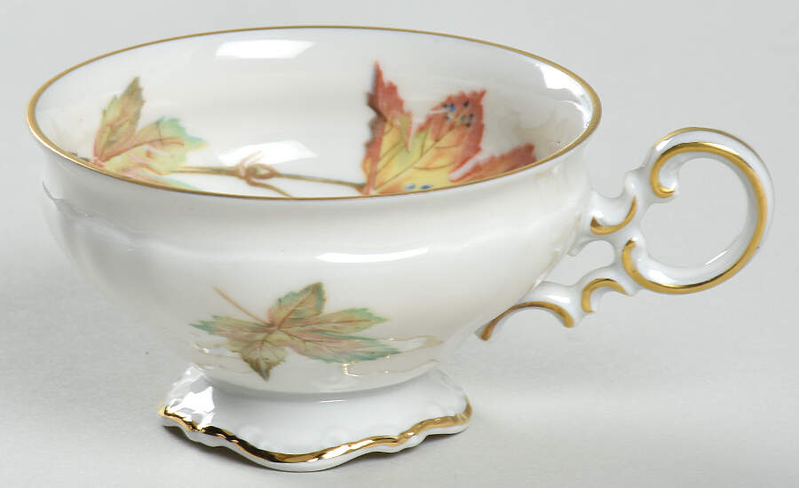The Autumn Leaves Footed Demitasse Cup by Hutschenreuther-1