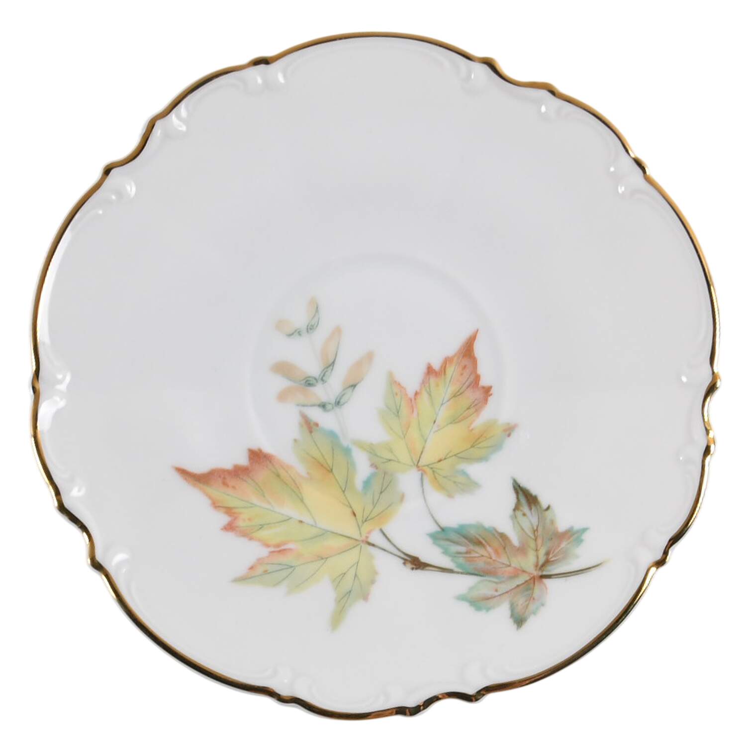 The Autumn Leaves Saucer for Footed Cup by Hutschenreuther-1