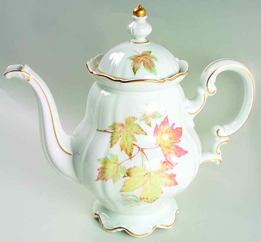 The Autumn Leaves Coffee Pot & Lid by Hutschenreuther-1