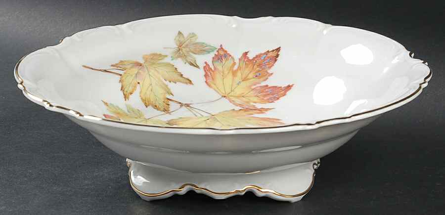 The Autumn Leaves 10" Round Vegetable Bowl by Hutschenreuther-1