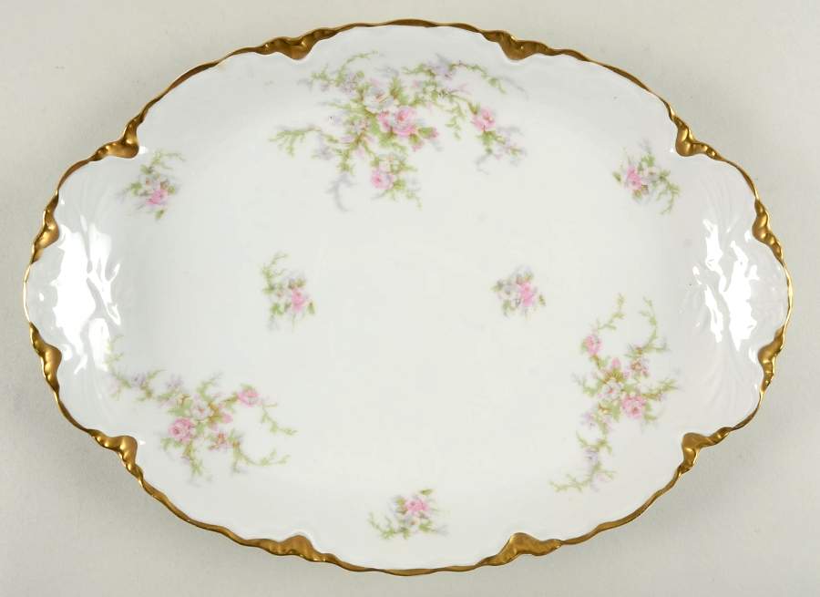 Avon Rose 12" Oval Serving Platter by Hutschenreuther-1