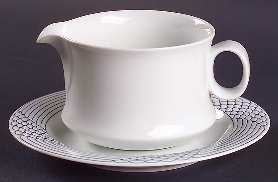 Azur Gravy Boat & Underplate by Hutschenreuther-1