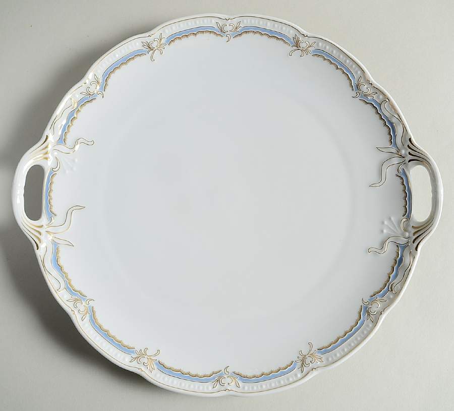 Azur Handled Cake Plate by Hutschenreuther-1