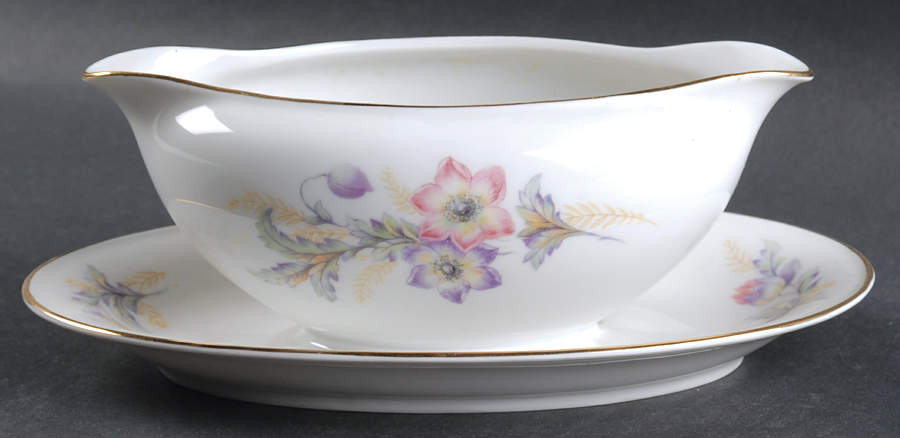 Belmont, The Gravy Boat with Attached Underplate by Hutschenreuther-1