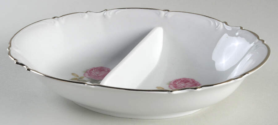The Belrose 10" Oval Divided Vegetable Bowl by Hutschenreuther-1