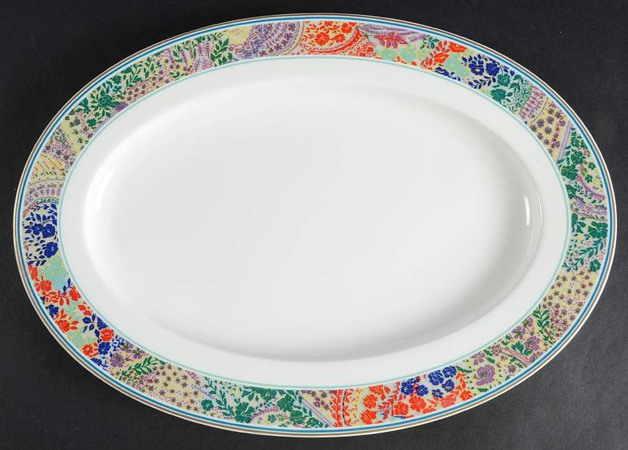 Benares 13" Oval Serving Platter by Hutschenreuther-1