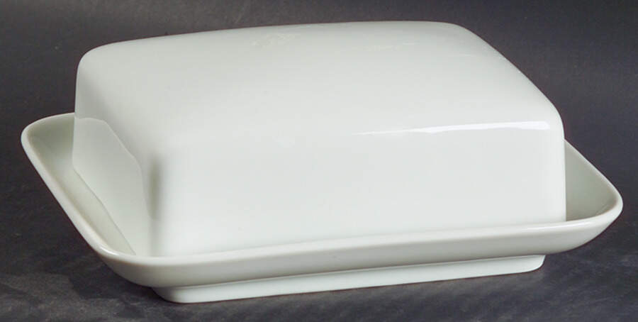 Bianca (Tavola Line) Rectangular Covered Butter by Hutschenreuther-1