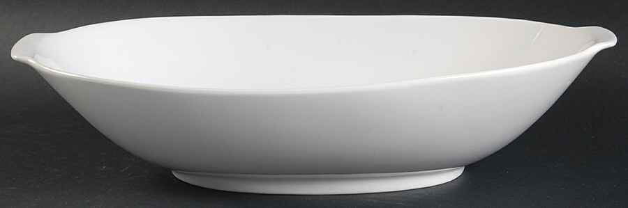 Bianca (Tavola Line) 12" Oval Vegetable Bowl by Hutschenreuther-1
