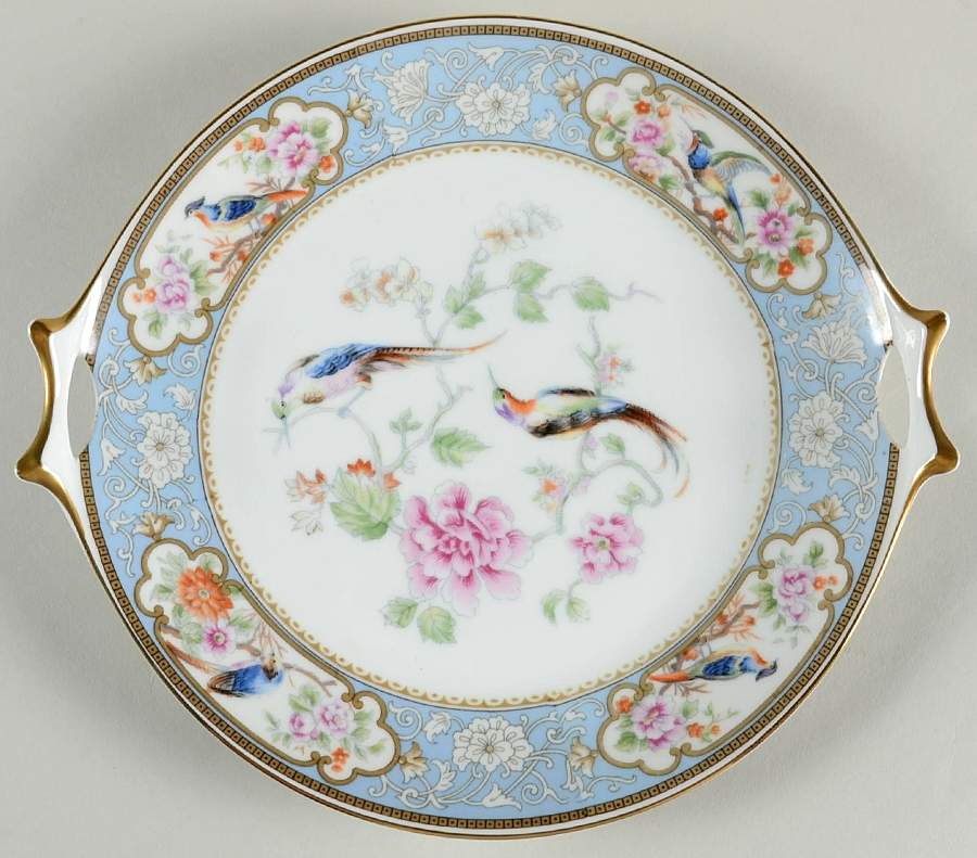 Bird of Paradise Handled Cake Plate by Hutschenreuther-1