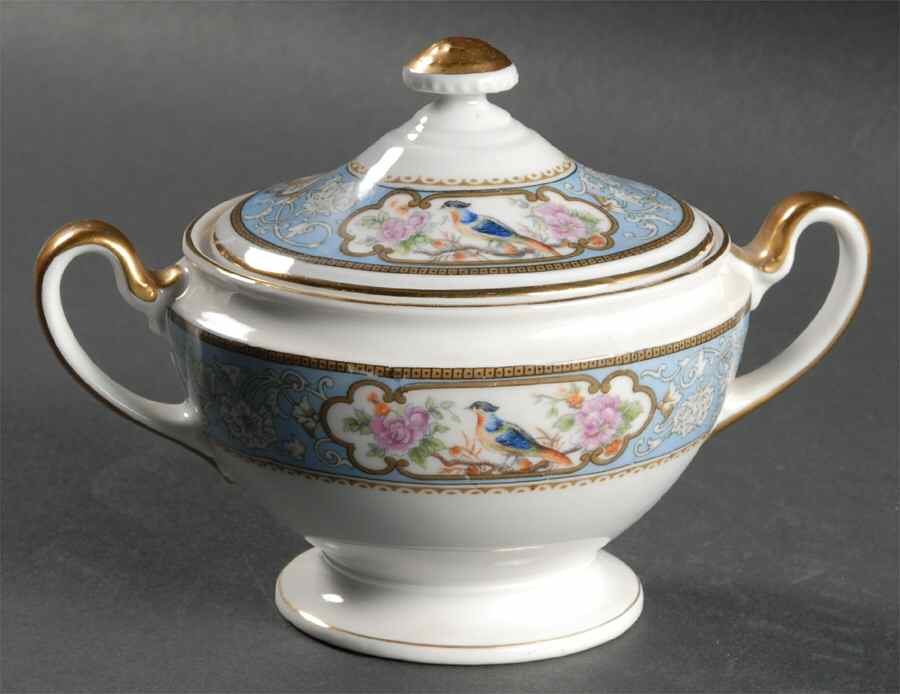 Bird of Paradise Sugar Bowl & Lid by Hutschenreuther-1