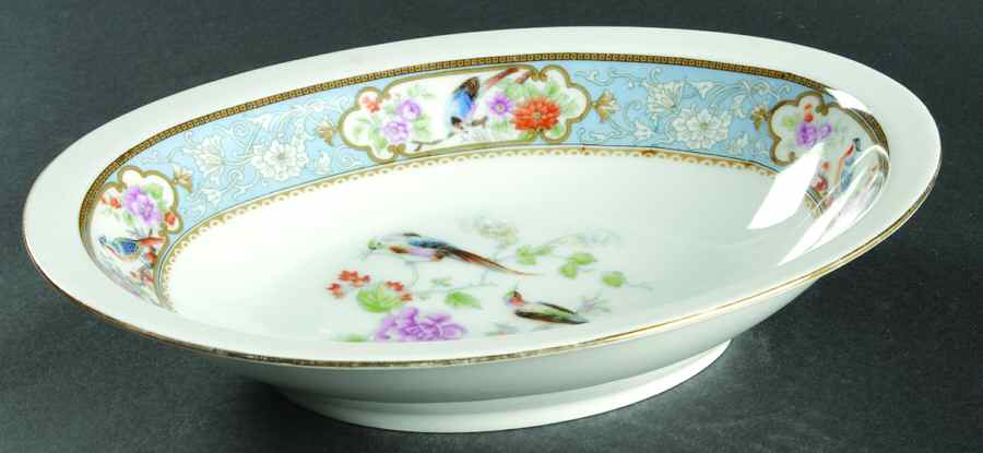 Bird of Paradise 10" Oval Vegetable Bowl by Hutschenreuther-1