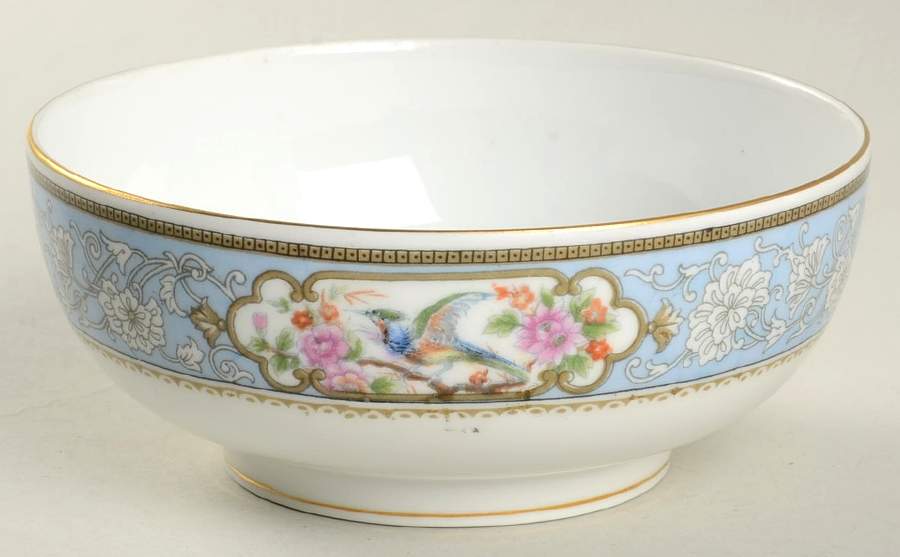 Bird of Paradise Cranberry Bowl by Hutschenreuther-1