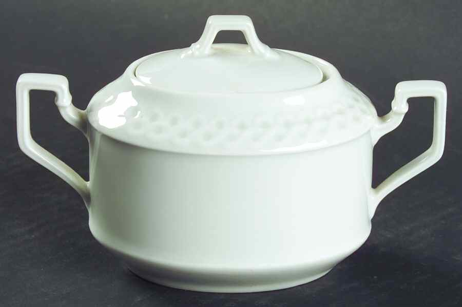 Blanche (Comtesse) Sugar Bowl & Lid by Hutschenreuther-1