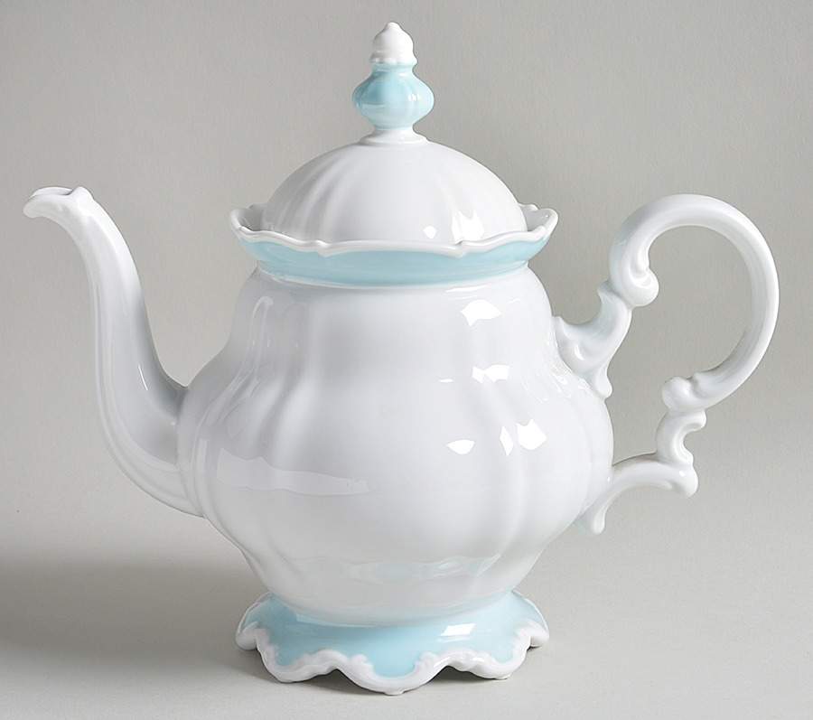 Blue Baroque Teapot & Lid by Hutschenreuther-1