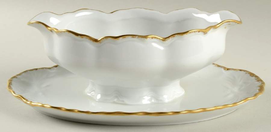 The Blenheim Gravy Boat with Attached Underplate by Hutschenreuther-1