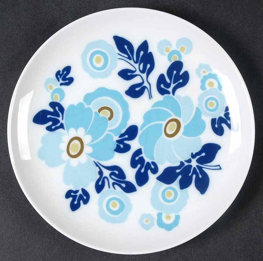 Blue Flower Bread & Butter Plate by Hutschenreuther-1