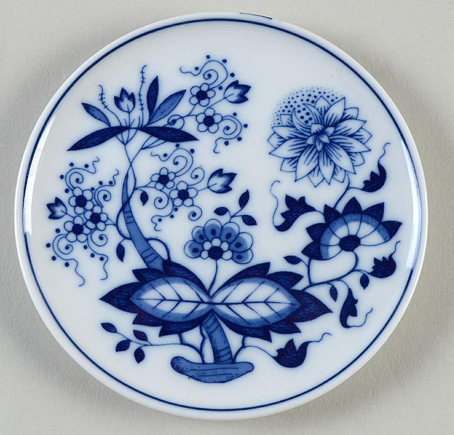 Blue Onion Coaster by Hutschenreuther-1