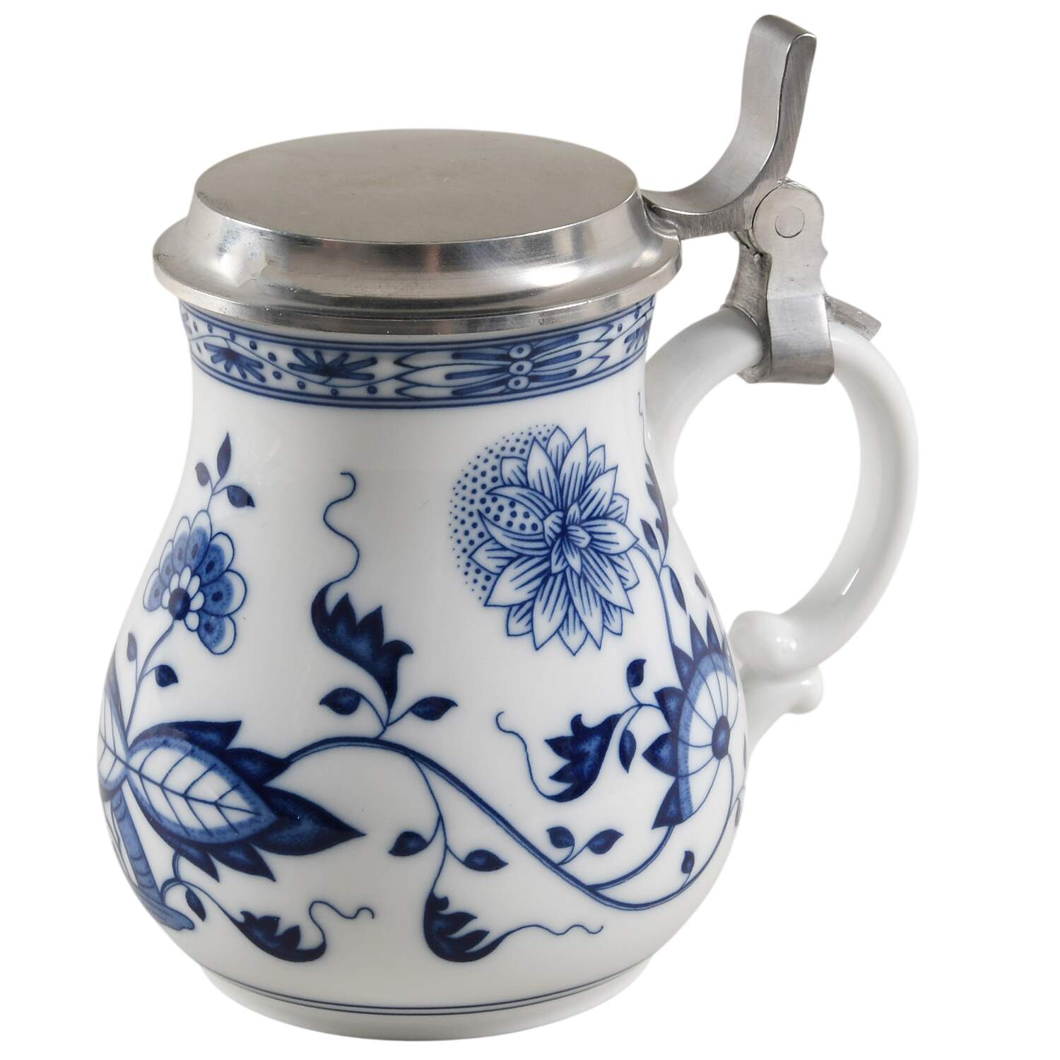 Blue Onion Syrup with Metal Lid by Hutschenreuther-1