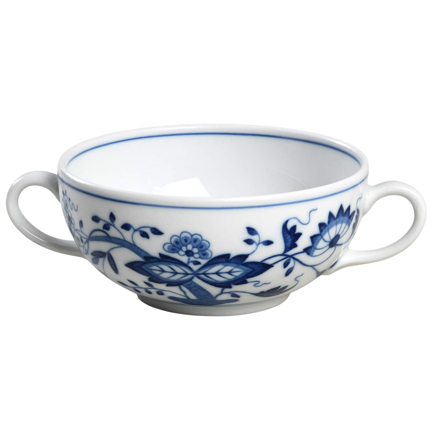 Blue Onion Flat Cream Soup Bowl by Hutschenreuther-1
