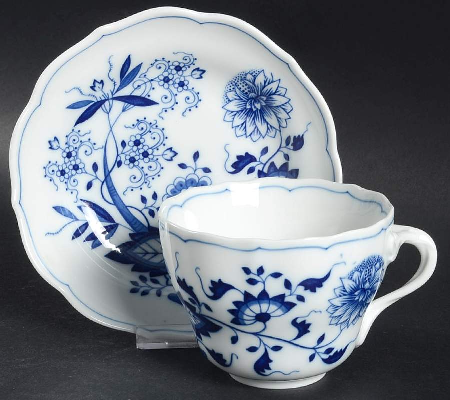 Blue Onion Breakfast Cup & Saucer Set by Hutschenreuther-1