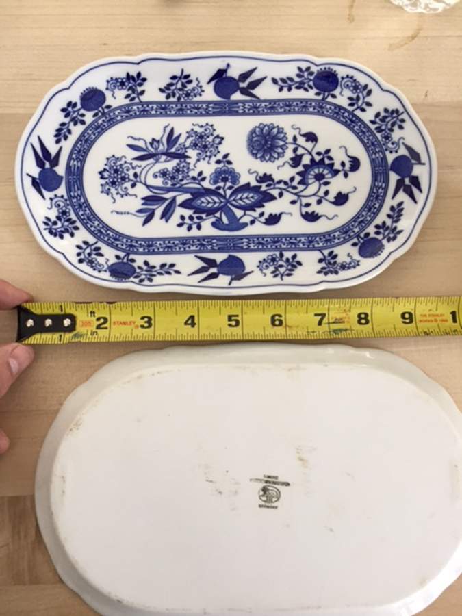 Blue Onion Hors d'Oeuvre Tray by Hutschenreuther-1