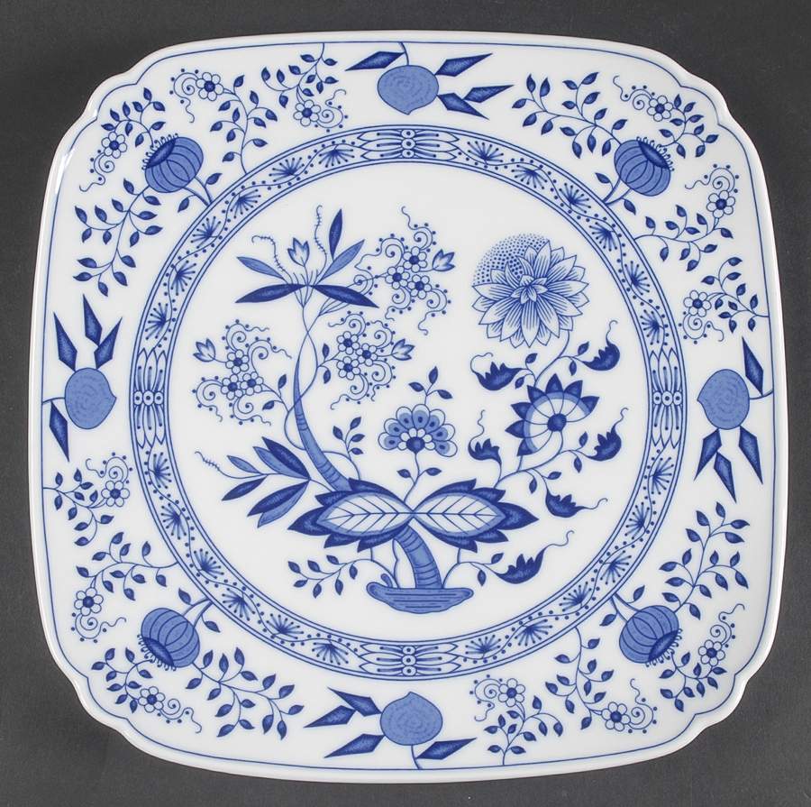 Blue Onion 11" Square Serving Platter by Hutschenreuther-1