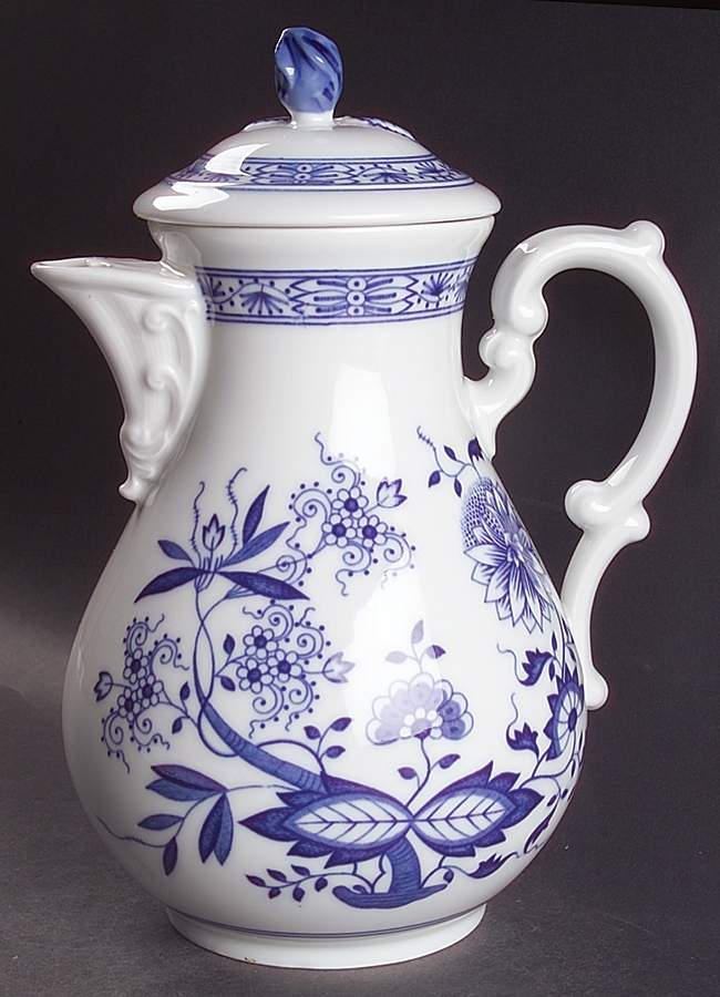 Blue Onion Coffee Pot & Lid by Hutschenreuther-1
