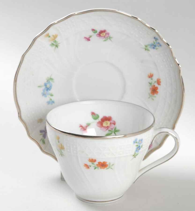 Blossomtime Flat Cup & Saucer Set by Hutschenreuther-1