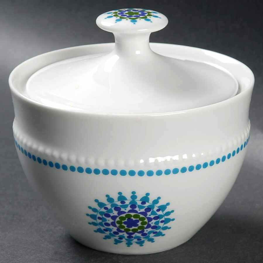Blue Radiance Sugar Bowl & Lid by Hutschenreuther-1