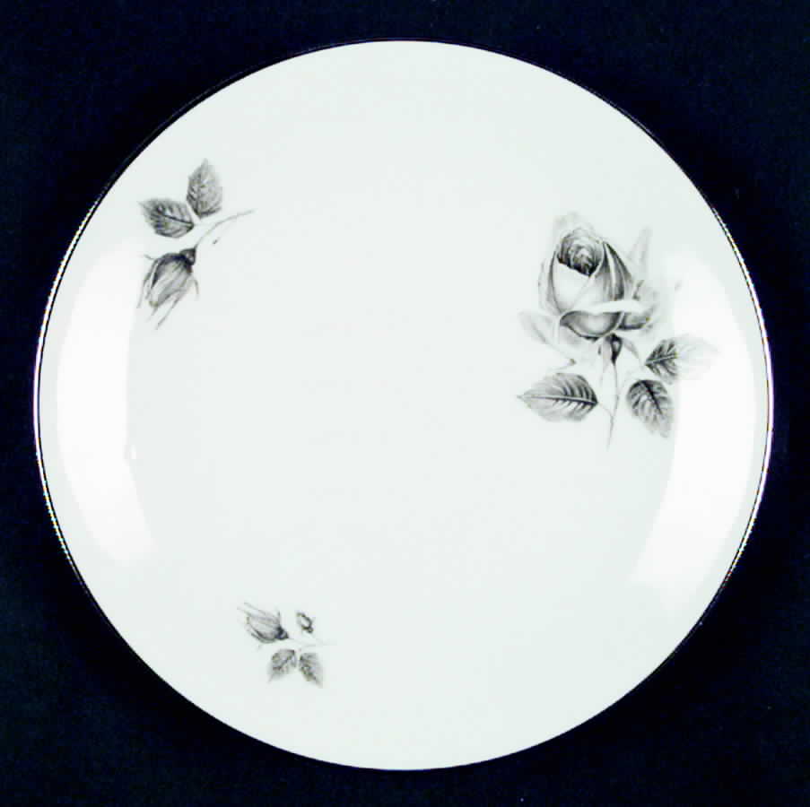 Black Rose Bread & Butter Plate by Hutschenreuther-1