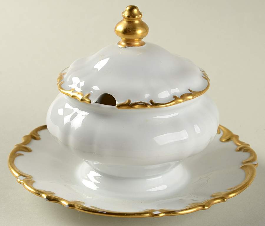Brighton Mustard Jar & Lid by Hutschenreuther-1