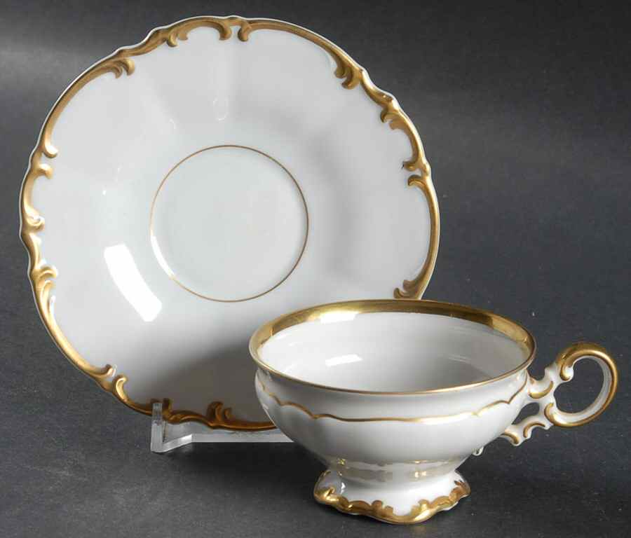 Brighton Footed Demitasse Cup & Saucer Set by Hutschenreuther-1