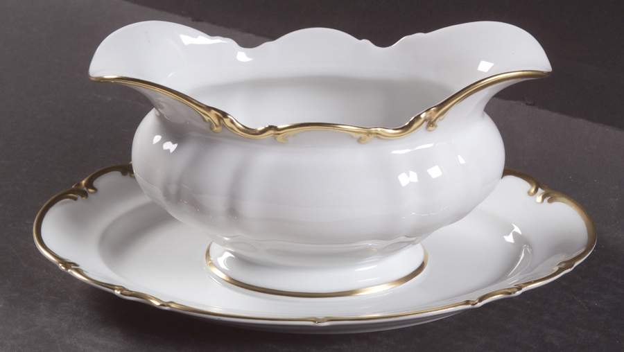 Brighton Gravy Boat with Attached Underplate by Hutschenreuther-1