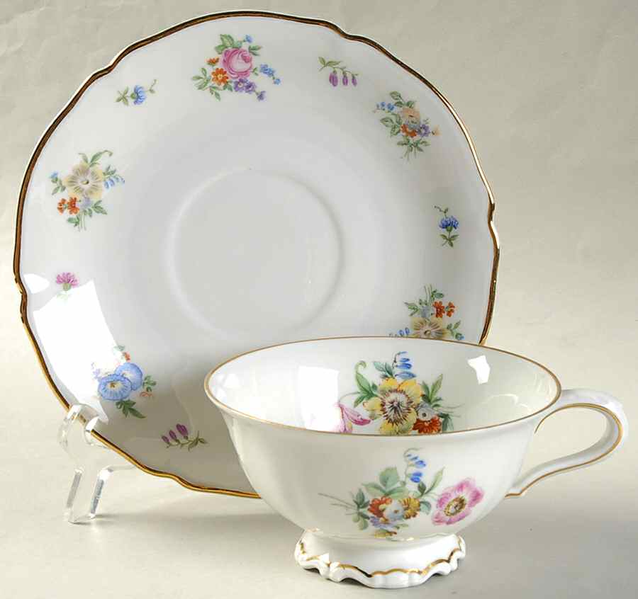 Bristol Footed Cup & Saucer Set by Hutschenreuther-1