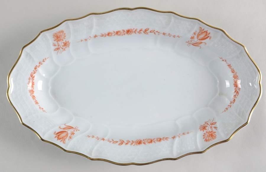 Brocade 11" Oval Serving Platter by Hutschenreuther-1