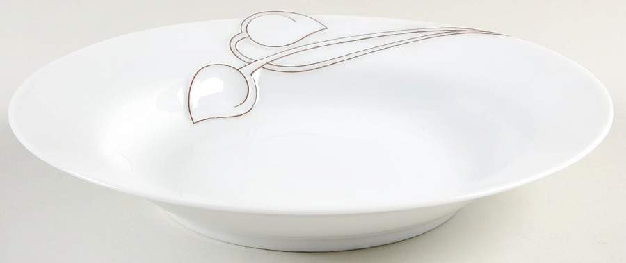 Burgund Rim Soup Bowl by Hutschenreuther-1