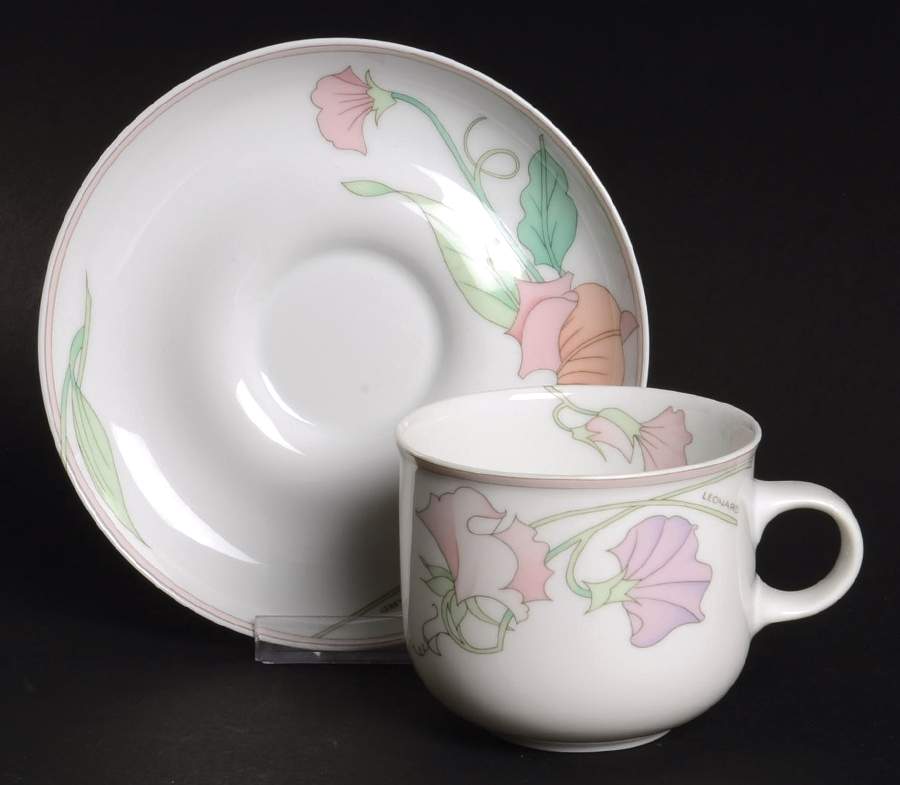 Calypso Flat Cup & Saucer Set by Hutschenreuther-1