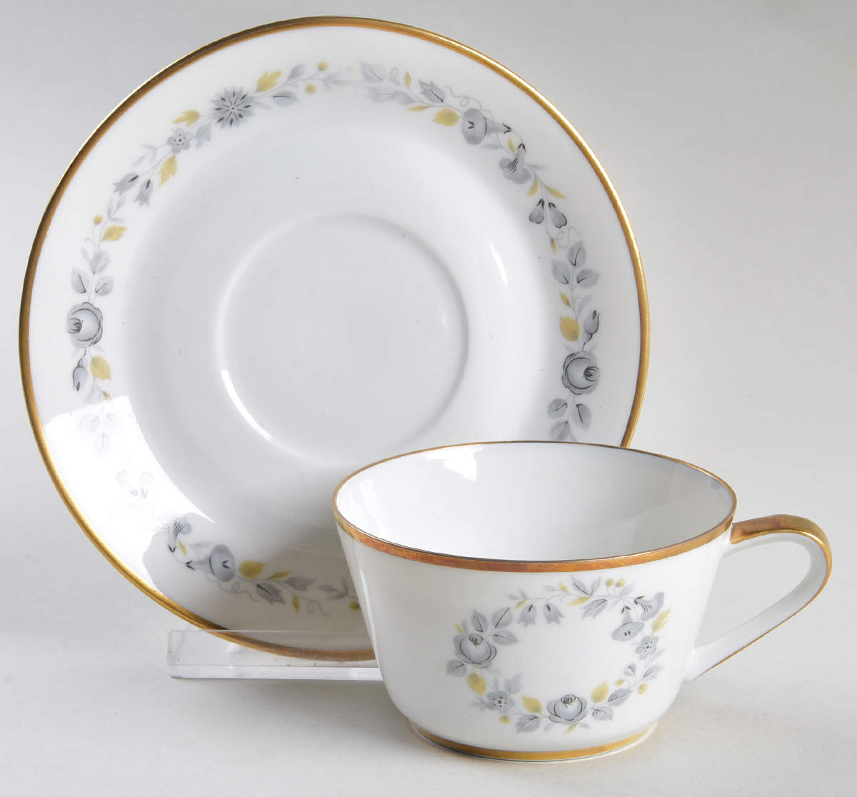 Celeste Flat Cup & Saucer Set by Hutschenreuther-1