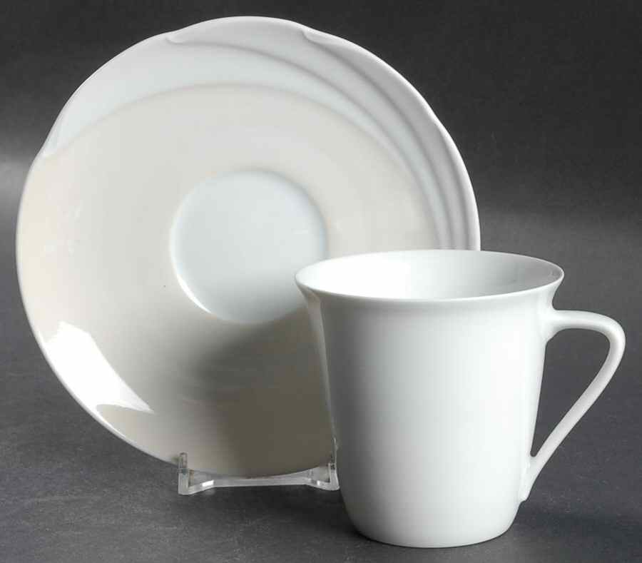 Champagne Flat Cup & Saucer Set by Hutschenreuther-1