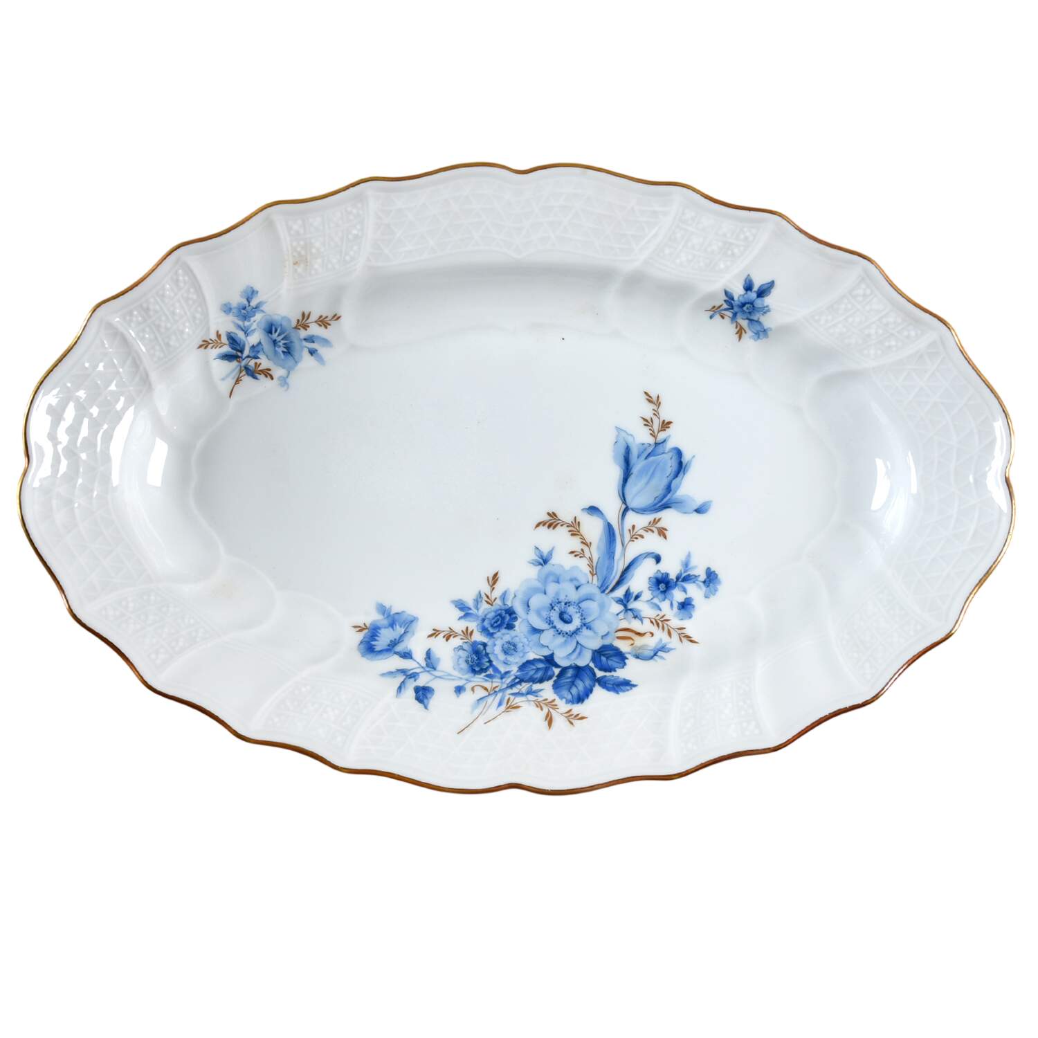 Chateau Bleu 14" Oval Serving Platter by Hutschenreuther-1