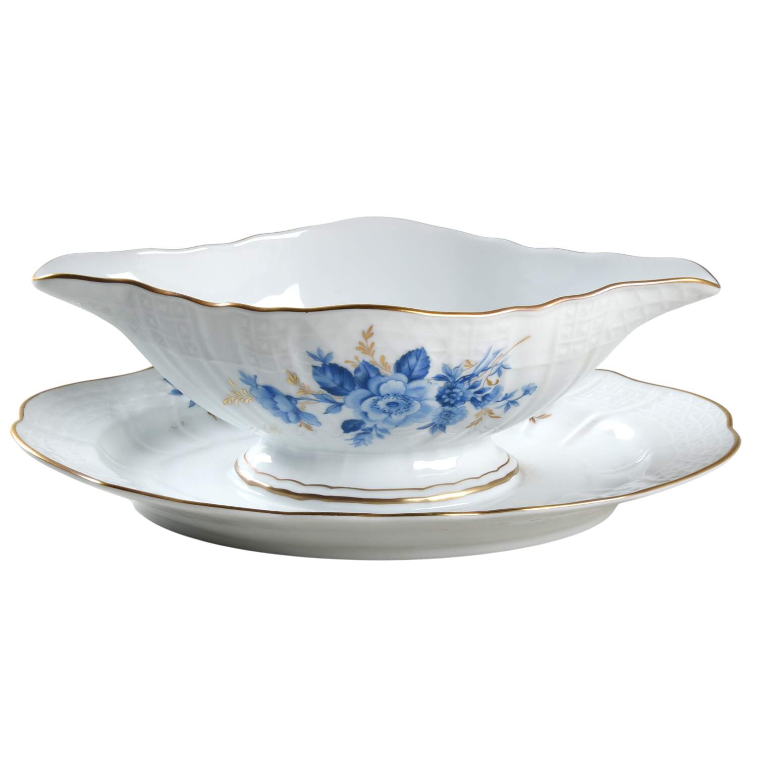 Chateau Bleu Gravy Boat with Attached Underplate by Hutschenreuther-1