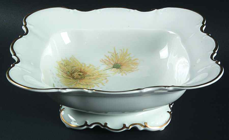 The Chrysanthemum 9" Square Vegetable Bowl by Hutschenreuther-1