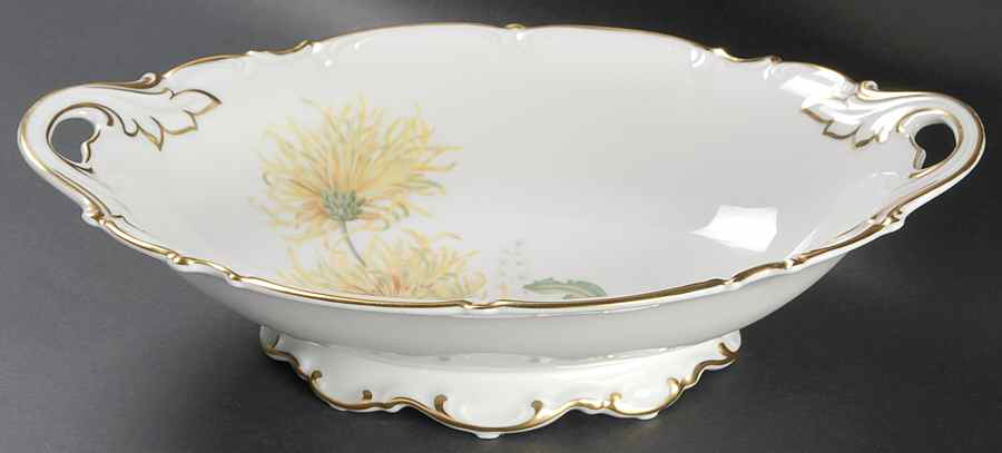 The Chrysanthemum 13" Oval Vegetable Bowl by Hutschenreuther-1