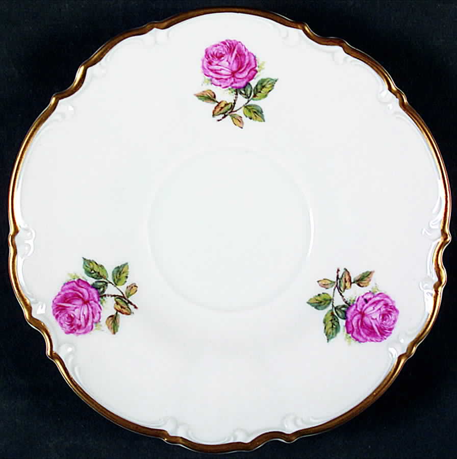China Rose Saucer by Hutschenreuther-1