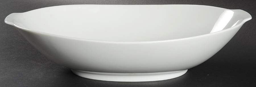 Charmant White 12" Oval Vegetable Bowl by Hutschenreuther-1