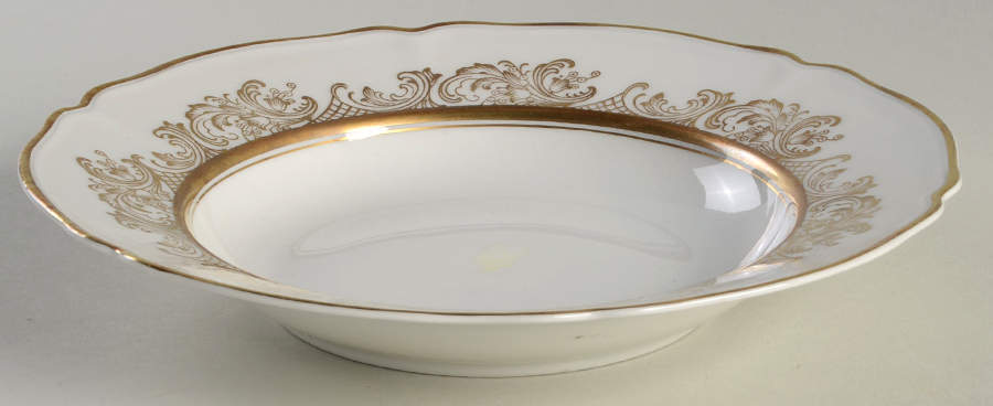 The Clifton (Gold Trim) Rim Soup Bowl by Hutschenreuther-1